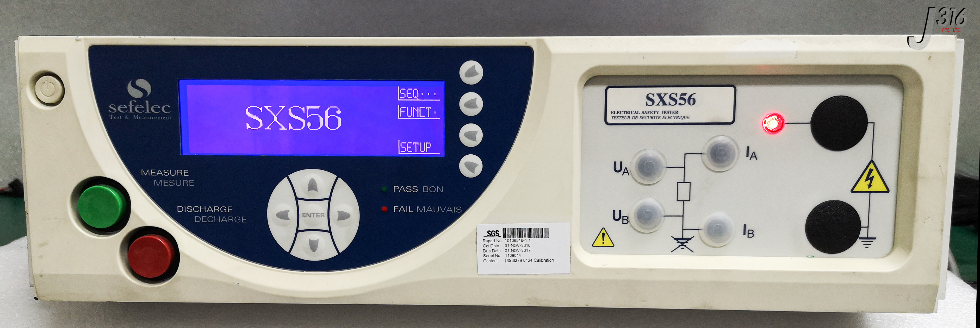 652 SEFELEC SXS56 ELECTRICAL SAFETY TESTER +SXS56/XS-05-01 | eBay